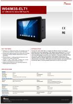4.3" ARM A53 EL Series HMI Panel PC W04IM3S-ELT1