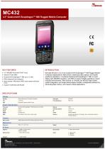 4.3" Qualcomm® Snapdragon™ 660 Rugged Mobile Computer MC432