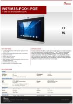 7" ARM A53 S Series HMI Panel PC W07IM3S-PCO1-POE