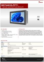 7” Intel® Alder Lake-N N150 PP Series HMI Panel PC W07IAN3S-PPT1