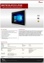 7" Intel® Celeron® N6211 S Series HMI Panel PC W07IE3S-PCO1-POE