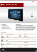 7" Multi-Touch Chassis High Brightness Display W07L100-PCO1HB
