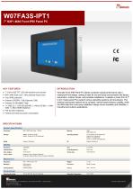 7" NXP i.MX6 Front IP65 Panel PC W07FA3S-IPT1