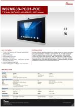 7" S Series HMI Panel PC with ARM A78 + A55 Processor W07MG3S-PCO1-POE