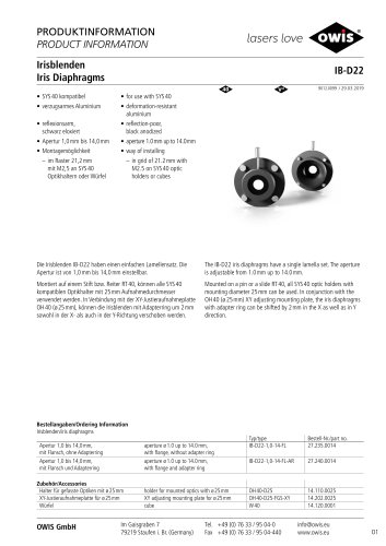 Iris Diaphragms