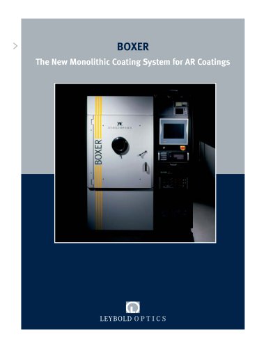 BOXER, The New Monolithic Coating System for AR Coatings