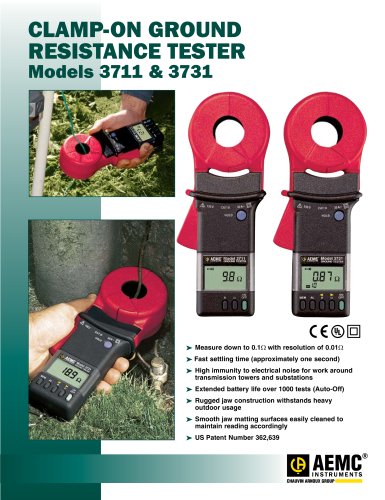 3711 Clamp-On Ground Resistance Testers