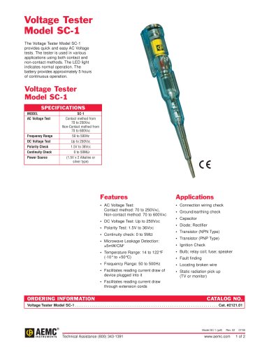 SC-1 Voltage Testers 