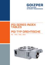 PGI 1460-2600 Drehtische mit Intervallschaltung katalog - Goizper Industrie