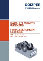 UIPE-UIP  Schrittgetriebe mit Parallelachse Katalog - Goizper Industrie