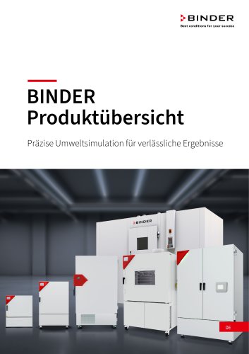 BINDER Produktübersicht
