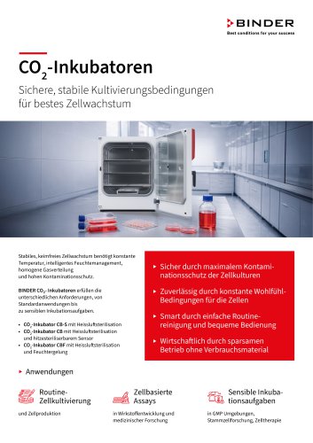 Flyer CO2 Inkubatoren