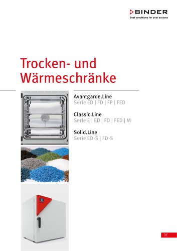 Trocken- und Wärmeschränke