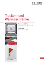 Trocken- und Wärmeschränke  Serien ED | ED-S | FD | FD-S | FED | FP | M-1