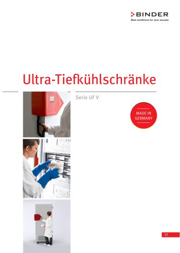 Ultratiefkühlschränke  Serie UF V