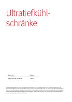 Ultratiefkühlschränke  Serie UF V-3
