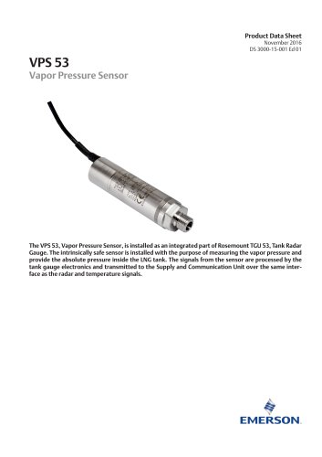 VPS 53 Vapor Pressure Sensor