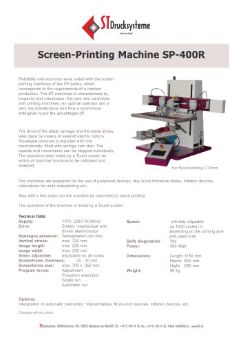 Screen-Printing Machine SP-400R