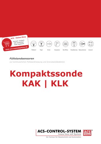 Datenblatt Kompaktssonde KAK | KLK