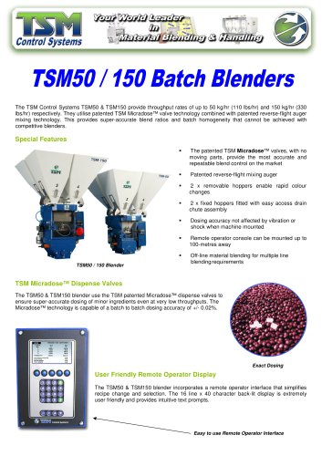 TSM 50-150 Batch Blenders