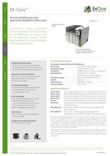 M-Flex Metall Drucksystem