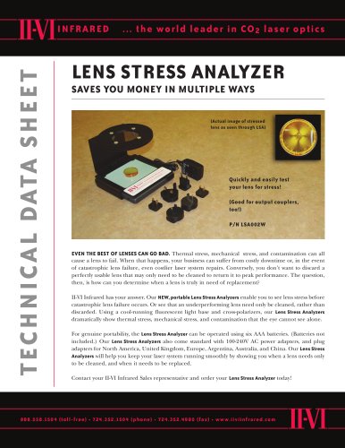 LENS STRESS ANALYZER (LSA)