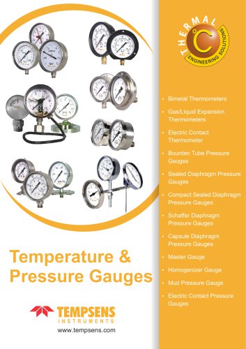 Temperature & Pressure Gauges