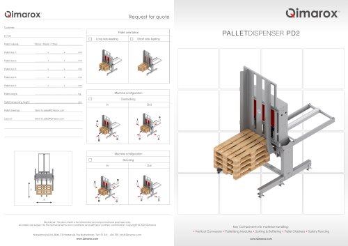 Pallet dispenser PD2