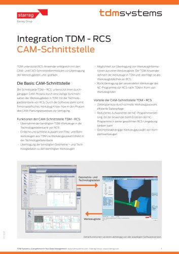 Schnittstelle TDM - RCS