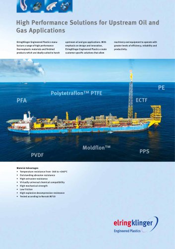 high performance solutions for upstream oil and gas applications