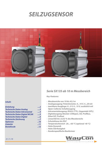 Langwegsensoren SX135 bis 42 m