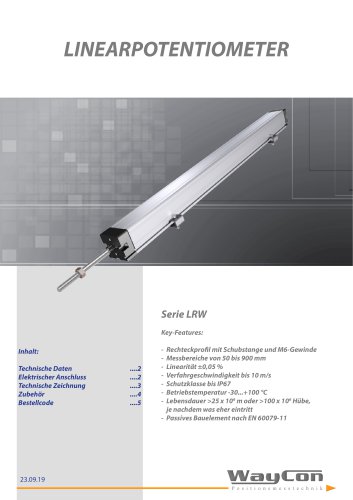 Linearpotentiometer LRW