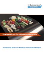 Stahlbänder für die Lebensmittelindustrie