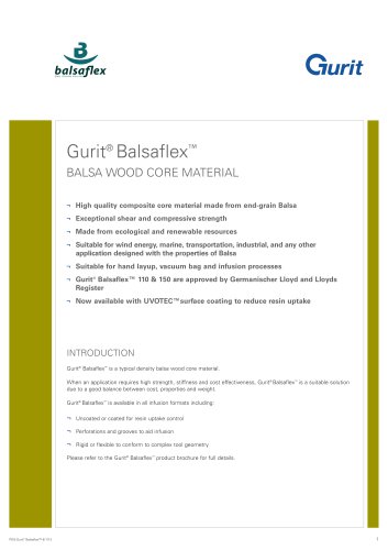 Gurit® Balsaflex - Balsa Wood Core Material (v6)