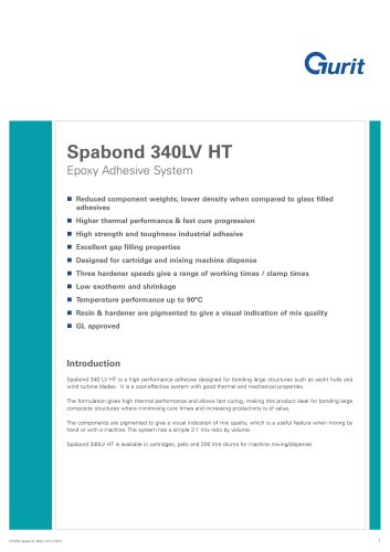 Spabond 340LV (HT) Epoxy Adhesive System (v2)