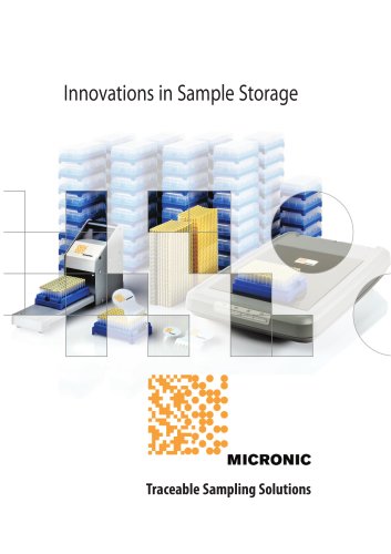 Micronic Catalogue 2007 'Innovations in Sample Storage'