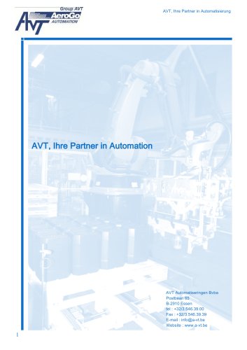 UNTERNEHMENSBROCHURE AVT