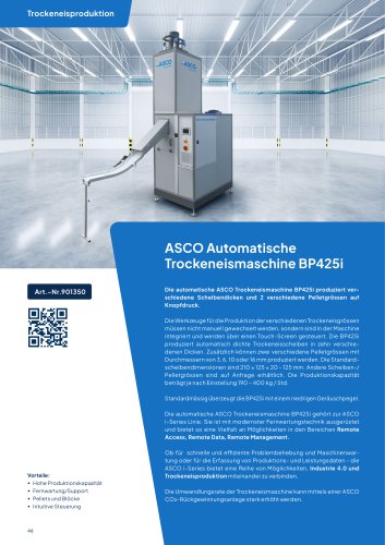 Trockeneis Maschine BP425i