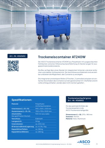 Trockeneisbox AT240W