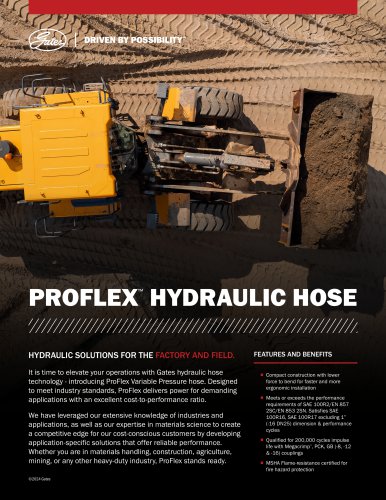 PROFLEX&trade; HYDRAULIC HOSE
