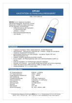 OPCAV ULTRASONIC CAVITATION METER