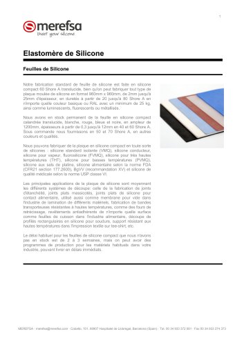 Elastomère de Silicone