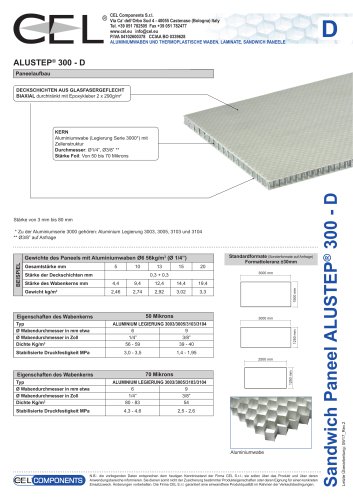 Sandwichplatte Alustep 300 D