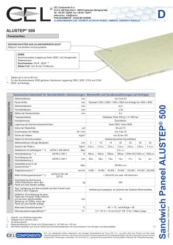 Sandwichplatte ALUSTEP® 500