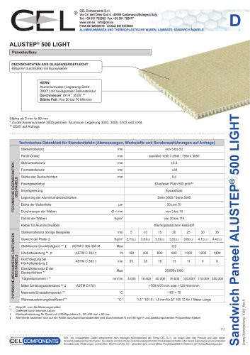 Sandwichplatte Alustep 500 Light