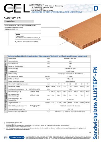 Sandwichplatte ALUSTEP®FN