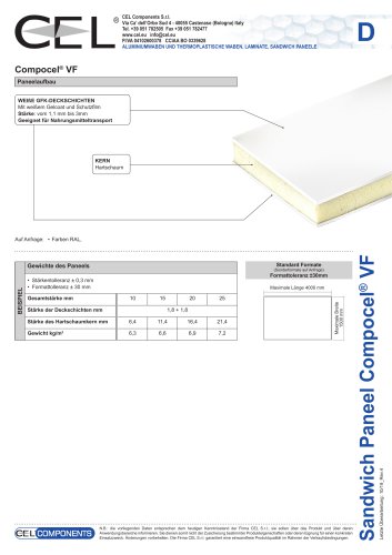 Sandwichplatte COMPOCEL VF