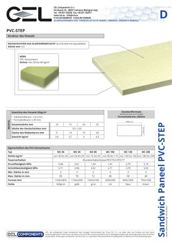 Sandwichplatte PVC-STEP