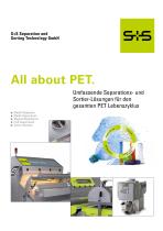 S+S Broschüre Business Unit Sorting - All about PET Recycling - 1