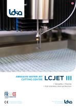 ABRASIVE WATER JET CUTTING CENTRE LCJET III